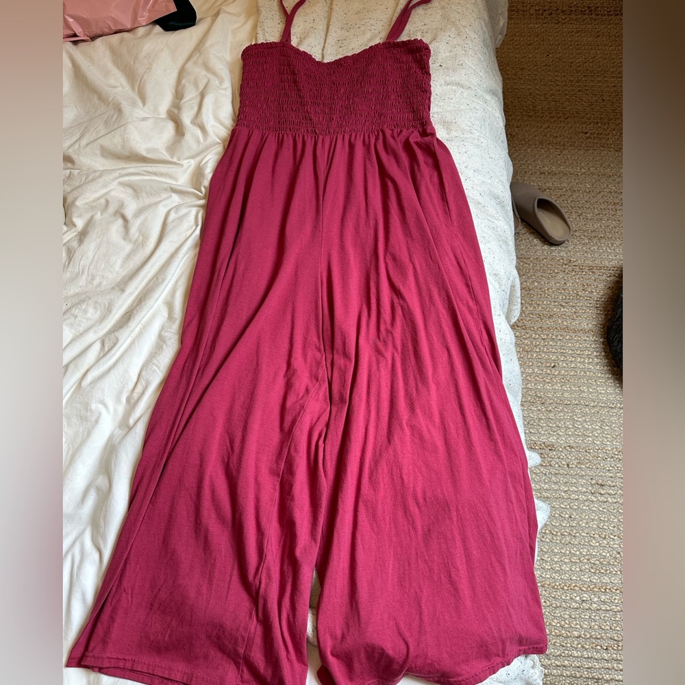 Gap factory Wide Leg Smocked jumpsuit